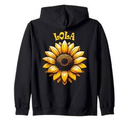 Lola Schönes Sonnenblumen-Design für Mädchen Name Lola Kapuzenjacke von Awesome Lola Designs for Girls Name Lola