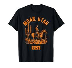 Moab UT USA Cowboy Pferd Distressed Style Design T-Shirt von Awesome Moab UT USA Designs