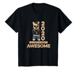 Kinder 4. Geburtstag Jungen Mädchen 2020 Original Awesome Hund T-Shirt von Awesome Original Coole Hunde Geburtstagsshirts