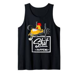 Gewichtheben Huhn verliert Spiegelei - Shit Happens Tank Top von Awesome Shit Happens Apparel and Accessories