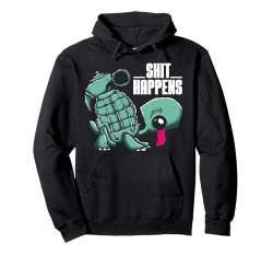 Turtle - Shit Happens Pullover Hoodie von Awesome Shit Happens Apparel and Accessories