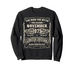 November 1973 51. Geburtstag Geschenke für Männer 51 Jahre alt Bday Sweatshirt von Awesome Since November Birthday Gifts For Men