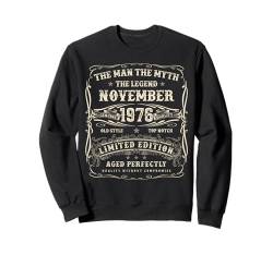 November 1976 48. Geburtstag Geschenke für Männer 48 Jahre alt Bday Sweatshirt von Awesome Since November Birthday Gifts For Men