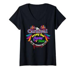 Damen Lustiger Karneval T-Shirt mit V-Ausschnitt von Awesome and Fun Carnival Apparel & Accessories