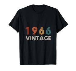 Geburtstag 59 Jahre alt Für Männer Frauen Retro Vintage 1966 T-Shirt von Awesome birthday Gifts Men Women Retro Tees