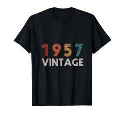 Geburtstag 67 Jahre alt Für Männer Frauen Retro Vintage 1957 T-Shirt von Awesome birthday Gifts Men Women Retro Tees