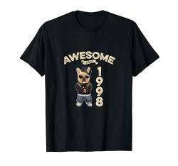 Geburtstag Awesome since 1998 Herren Damen Hunde T-Shirt von Awesome since Spruch Cooler Hunde Geburtstag