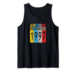 Awesome since 1997 Mann Frau Deko Lustig Retro Tank Top von Awesome since Spruch Geburtstag