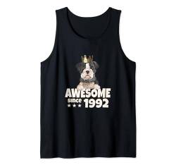 Geburtstag Awesome since 1992 Herren Damen Hunde König Tank Top von Awesome since Spruch Hunde König Geburtstag