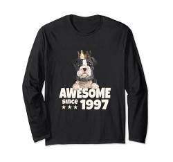 Geburtstag Awesome since 1997 Herren Damen Hunde König Langarmshirt von Awesome since Spruch Hunde König Geburtstag