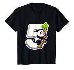 Kinder Panda wird 5 Jahre alt, Geburtstagsparty, 5. Junge, Geburtstag, Mädchen T-Shirt von Awwe Panda Tees Co.