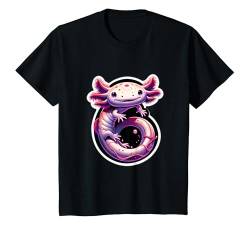 Kinder Axolotl wird 6 Jahre alt, Geburtstagsparty, 6. Junge, Geburtstag, Mädchen T-Shirt von AwweTees Co.