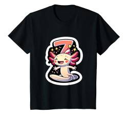 Kinder Axolotl wird 7 Jahre alt, Geburtstagsparty, 7. Junge, Geburtstag, Mädchen T-Shirt von AwweTees Co.