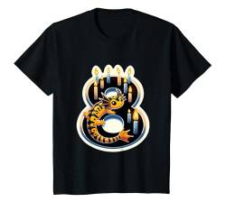 Kinder 8 Jahre alt, Tiger Salamander, Geburtstagsparty, 8. Junge T-Shirt von AwweeTees Co.