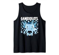 Gamesolotl Axolotl Gamer Zocker Kawaii Axolotl Gaming Tank Top von Axolotl Bekleidung Damen Herren Jungen Mädchen