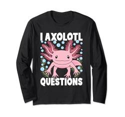I Axolotl Questions Kawaii Axolotl Salamander Langarmshirt von Axolotl Bekleidung Damen Herren Jungen Mädchen