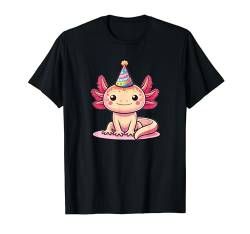 Axolotl zum Geburtstag für Kinder ein Geburtstags Axolotl T-Shirt von Axolotl Geburtstags Geschenk süße Tiere