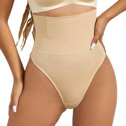 Nahtloser Tanga zur Bauchkontrolle | Po-Lifting-Tanga-Shapewear - Atmungsaktive Shaping-Tanga-Hose, Body Shaper-Höschen, Dehnbare, hoch taillierte Unterwäsche für Damen von Aznever