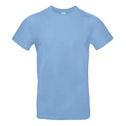 B&C - Single Jersey Herren T-Shirt #E190 / Sky Blue, XXL von B&C