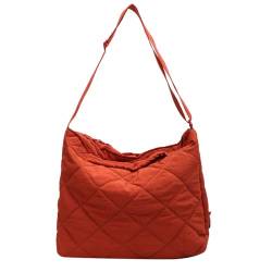 BABYVIVA Umhängetasche Shopper Tasche Vielseitige Einkaufstasche Große Kapazität Handtasche für Mädchen Frauen Mode Schultaschen Trendy, Orange, As shown in the picture (error 1-3cm) von BABYVIVA