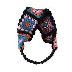 Pastorales Bandana, Turban, Häkelhaar, Schal, farblich passendes Haarband, gestricktes Stirnband für Damen, trendiges Haar-Accessoire von BAHJKASD