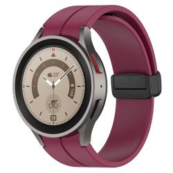 BAIDIYU Armband Kompatibel mit Samsung Galaxy Watch 4, Weiches TPU, Atmungsaktiv, Langlebig, Armband Kompatibel mit Samsung Galaxy Watch 4.(Kleine schwarze Schnalle)(X JHS) von BAIDIYU