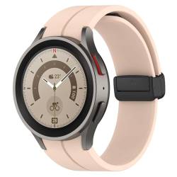 BAIDIYU Armband Kompatibel mit Samsung Galaxy Watch 6, Weiches TPU, Atmungsaktiv, Langlebig, Armband Kompatibel mit Samsung Galaxy Watch 6.(Große schwarze Schnalle)(D GFF) von BAIDIYU