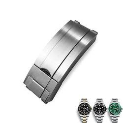 BANDKIT Uhrenarmband für Rolex Submariner Oysterflex GMT Uhrenarmband, 20 mm, 904L Edelstahl, mit Faltschließe, 20 mm, Achat von BANDKIT