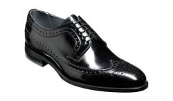 BARKER Woodbridge Brogue Oxford Dress Shoes - Herren Luxus Oxfords Brogue-Schuhe, Schwarz , 41 1/3 EU von BARKER