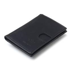 BBELLE CO. Bbelleco Slim Wallet aus echtem Leder, RFID-blockierend, schmal, minimal, dünn, Vordertasche, Kartenhalter für Herren, 9 Kartenfächer, 1 Ausweisfenster, Kartenzieher, 2 versteckte Taschen, von BBELLE CO.