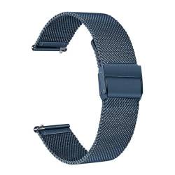 YingYou Milanese Edelstahlarmband Kompatibel Mit Garmin Vivomove HR 3 3S / Vivoactive 4 4S 3 / Venu 2 2S Sq/Luxe Style Uhrenarmband(Blue,Vivomove HR) von BBPLWEEA