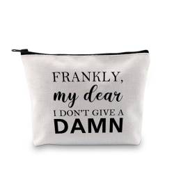 BDPWSS GWTW inspirierende Make-up-Tasche für Damen, Motiv: "Gone With The Wind", englische Aufschrift "Frly My Dear I Don't Give A Damn", Ehrlich gesagt liebe Tasche, modisch von BDPWSS