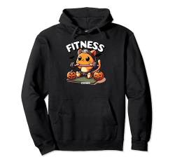 Halloween Katze Fitness Workout Frauen Gym Training Katzen Pullover Hoodie von BEAST ON