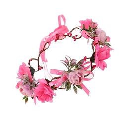 BELLIFFY Hochzeitsaccessoires DIY Braut Stirnband Mit Simulationsblumen Perfekt Für Hochzeitskleid Zubehör Und Team Bride Partys von BELLIFFY