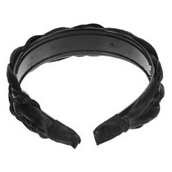 BELLIFFY geflochtenes Stirnband haarschmuck haircharm Langlebiges Haarband geflochtene Haarstirnbänder Ohrstöpsel Baumwolle frauen stirnband Anti-Rutsch-Stirnband Hochtemperaturdraht Black von BELLIFFY