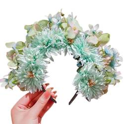 Ethnisches Braut-Stirnband, Haarkranz, Blumen, Hochzeit, Blumen-Stirnband, doppelseitiges Haarband, Haar-Accessoire von BELOWSYALER