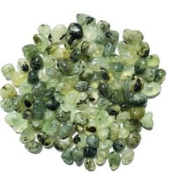 BEPHON Natürlicher Kristall Natürliche getrommelte Kristalle Grüner Traubensteinkristall for die Heimdekoration WEISHENYIN (Material : 300g) von BEPHON