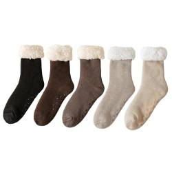 BESTORI Kuschelsocken Damen Warme Flauschige Wintersocken Thermo Dicke Stoppersocken von BESTORI