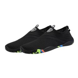 BESTYASH 1 Paar Strandschuhe Strandtauchschuhe rutschfeste Watschuhe Surf-Yoga-Pool-Schuhe rutschfestes Waten WasserschuhefürFrauen Freizeitschuhe surfen surf up Outdoor-Schwimmschuhe Black von BESTYASH