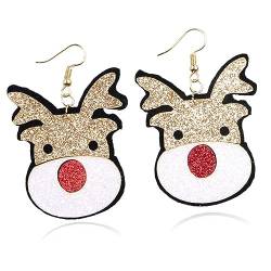 BESTYASH 1 Weihnachten Kitz Ohrringe Damen Ohrringe Weihnachts-Elch-Ohrringe weihnachtsohrringe kinder tier ohrringe für kleine Weihnachtssto Ohrschmuck für Frauen von BESTYASH