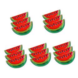 BESTYASH 15 Stk Wassermelonenbrosche dekoration schmuck Wassermelonen-Brosche Anstecknadel trendige Kleider Hemdkleid Brosche Clips Pulloverklammern für Strickjacken rot von BESTYASH