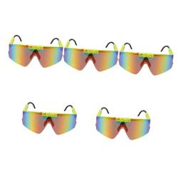 BESTYASH 5 Stück Sonnenbrillen Sonnenbrillen Coole Brillen Sommerbrillen Sportbrillen Outdoor Brillen von BESTYASH