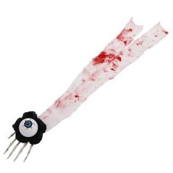 BESTYASH Kopfschmuck Des Dunklen Elements Halloween-partygeschenke Haarstyling-clip Halloween-haarschmuck Skelett-hand-haarspangen Gruselige Augapfel-haarnadel Spukhaus Dekor Gittergewebe von BESTYASH