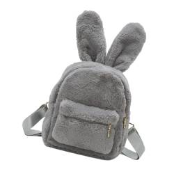 BESTYASH Plüsch Rucksack schultüte büchertasche рюкзаки школьные rucksäcke für School Bags for Bausatz Mädchen Tasche Rucksack im Cartoon-Stil Plüschrucksack für Mädchen Grey von BESTYASH