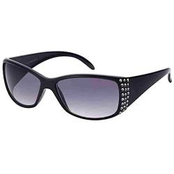 Sonnenbrille Damen Trendy Brille Sonnen Brillen Retro Elegant Designer A0558 Schwarz 02 von BEZLIT