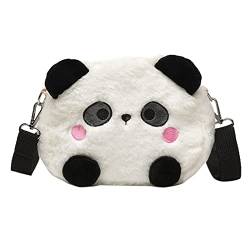 Literarische Umhängetasche Cartoon Panda Für Body Bag Plüsch Handtasche Geschenk Zum Muttertag Valentinstag von BFLKY