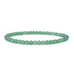 BGERRIT Naturstein Armband Damen, Natürliche Edelstein-Mini- Kristall-Armbänder Grüner Aventurin Perlenarmband Energie-Charm-Armband Yoga-Heilarmband Schmuck Für Frauen Und Männer Geschenk von BGERRIT