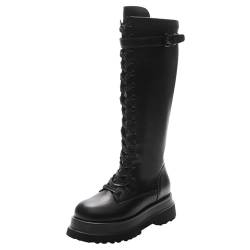 BGFCDFGV Winterstiefel für Frauen,Modische Damenstiefel,Schwarz,35 EU von BGFCDFGV