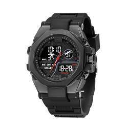 BIEWO Herren Militär Uhr Outdoor LED Digital Uhr Wasserdicht Taktische Armee Handgelenk Sportuhren für Männer Perfekt für Sport, Outdoor, Laufen, Klettern, Campin, Schwarz von BIEWO