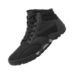 BIISDOST Barfußschuhe Winter Damen Herren Winterstiefel Gefüttert Warm Winterschuhe Barfuss Schuhe Gummistiefel Wanderschuhe Barfußschuhe Winter Wasserdicht Traillaufschuhe Warm Gefüttert von BIISDOST